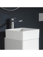 Laufen Living SaphirKeramik mosdótál 36x36 cm csaplyuk és túlfolyó nélkül, LCC bevonattal, fehér H8114334001121