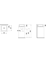 Laufen Living SaphirKeramik mosdótál 36x36 cm csaplyuk és túlfolyó nélkül, LCC bevonattal, fehér H8114334001121