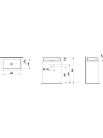 Laufen Living SaphirKeramik mosdótál 60x34 cm csaplyuk és túlfolyó nélkül, LCC bevonattal, fehér H8114344001121