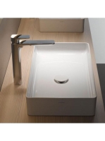 Laufen Living SaphirKeramik mosdótál 60x34 cm csaplyuk és túlfolyó nélkül, matt fekete H8114347161121