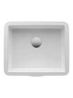 Laufen Living City alulról beépíthető kerámia mosdó 35x28 cm csiszolt felső felülettel, csaplyuk és túlfolyó nélkül, matt fehér H8124327571091