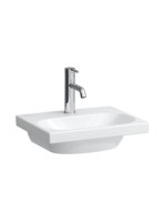 Laufen Lua kerámia kézmosó 45x35 cm csapfurattal, túlfolyó nélkül, fehér H8150810001561