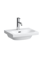 Laufen Lua kerámia kézmosó csapfurattal 45x35 túlfolyóval, LCC bevonattal, fehér H8150814001041