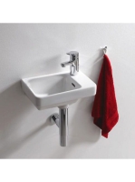 Laufen Living City kerámia kézmosó 36x25 cm egy csaplyukkal és túlfolyóval, LCC bevonattal, fehér H8159604001041