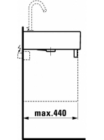 Laufen Living City kerámia mosdó 60x46 cm egy csaplyukkal és túlfolyóval, fehér H8174330001041