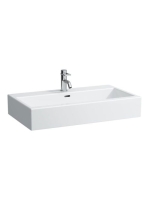 Laufen Living City kerámia mosdó 80x46 cm egy csaplyukkal és túlfolyóval, fehér H8174360001041