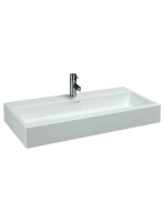 Laufen Living City kerámia mosdó 100x46 cm egy csaplyukkal és túlfolyóval, fehér H8184370001041