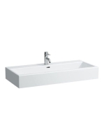 Laufen Living City kerámia mosdó 100x46 cm csaplyuk nélkül, túlfolyóval, fehér H8184370001091