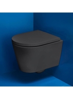 Laufen Kartell by Laufen Compact fali WC csésze mélyöblítéssel, Rimless, matt grafit H8203337580001