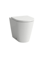 Laufen Kartell álló WC csésze öblítőperem nélkül, vario kifolyással, fehér LCC bevonattal H8233374000001