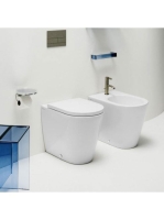 Laufen Kartell álló WC csésze öblítőperem nélkül, vario kifolyással, fehér LCC bevonattal H8233374000001