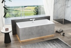 M-Acryl Sabina Pro Slim Egyenes kád 180 x 80 cm