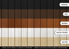 M-Acryl Trópusi fa oldallap egyenes kádakhoz 110 cm-től