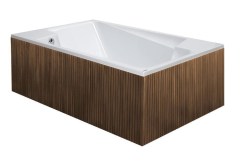 M-Acryl Trópusi fa oldallap egyenes kádakhoz 110 cm-től