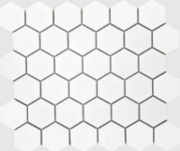 27,7x32,2 White M H matt mozaik