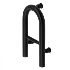 Deante Vital fekete fali tartó fogantyú wc papír tartóval 