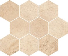 Opoczno padlódekor Opoczno Sahara Desert mosaic hexagon padlódekor