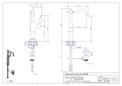 Bugnatese Oxford 6317 - magas mosdócsaptelep leeresztővel