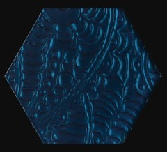 Paradyz Urban Colours Blue Inserto Szklane Heksagon dekorcsempe 17,1 x 19,8