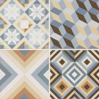 Paradyz Diamante Colour Gres Mat MIX B padlólap 40x40 cm