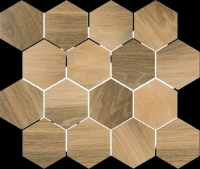 Paradyz Uniwersaly Wood Natural Mix Heksagon Mat mozaik 22x25,5 cm