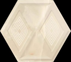 Paradyz Illusion Beige Heksagon Str Pol falicsempe 19,8x17,1 cm