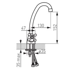 Ferro Retro XR2 - mosdócsaptelep