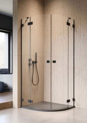 Radaway Essenza Pro Black PDD 100 J íves zuhanykabin