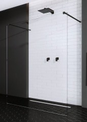 Radaway Modo X Black I 120 Walk-in zuhanyfal