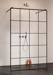 Radaway Modo X Black I 150 Factory Walk-in zuhanyfal