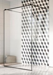 Radaway Modo X Black I 130 Frame Walk-in zuhanyfal