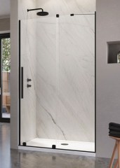 Radaway Furo Black DWJ 130 jobb fekete zuhanyajtó