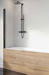 Radaway Nes Black PNJ I 70 B fekete kádparaván