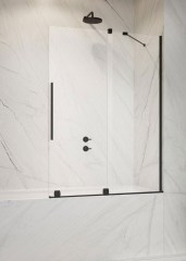 Radaway Furo Black PND II 160 J fekete kádparaván