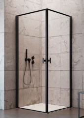 Radaway Nes Black KDD I Frame 80 B átlátszó szögletes zuhanykabin