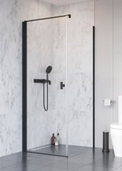 Radaway Nes Black KDJ I 80 B átlátszó szögletes zuhanykabin