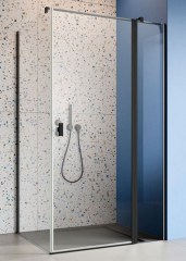 Radaway Nes Black KDJ II 80 B átlátszó szögletes zuhanykabin