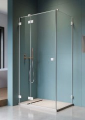 Radaway Essenza Pro White KDJ 80 J átlátszó szögletes zuhanykabin