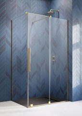 Radaway Furo Gold KDJ 150 J átlátszó arany szögletes zuhanykabin