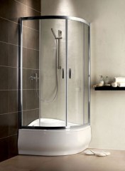 Radaway Premium Plus A1700 A 90/170 íves átlátszó zuhanykabin