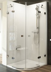 Ravak zuhanykabin Ravak Brilliant BSKK4-90 fényes transparent