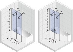 Riho Novik Z500 Univerzális Kádparaván
