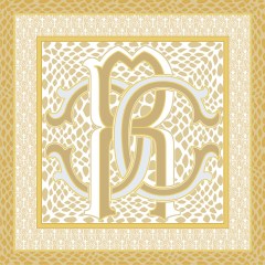 Roberto Cavalli Lush Rc Oro dekorcsempe 19,6x19,6 cm