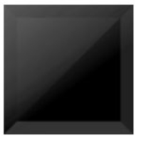 Valore Royal Grey Crystal Black Glass 15 x 15 dekorcsempe