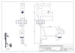 Bugnatese Smart 2123 - bidet csaptelep leeresztővel
