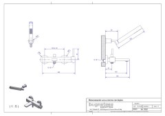 Bugnatese Stone 9302 - kádcsaptelep zuhanyszettel