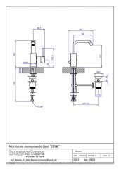 Bugnatese Stone 9323 - bidet csaptelep leeresztővel