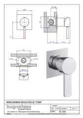 Bugnatese Stone 9330 - fal alatti zuhanycsaptelep