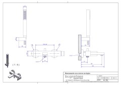 Bugnatese Tetris 9102 - kádcsaptelep zuhanyszettel