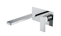 Bugnatese Tetris 9147SC - fali mosdó csaptelep 21 cm kifolyóval klikk-klakk leeresztővel